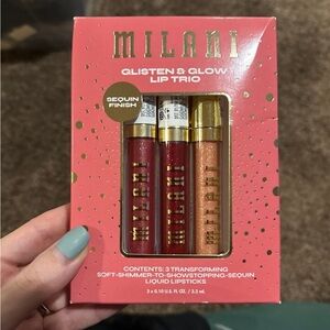 New Milani Glisten and Glow Lip Gloss Set Bundle
